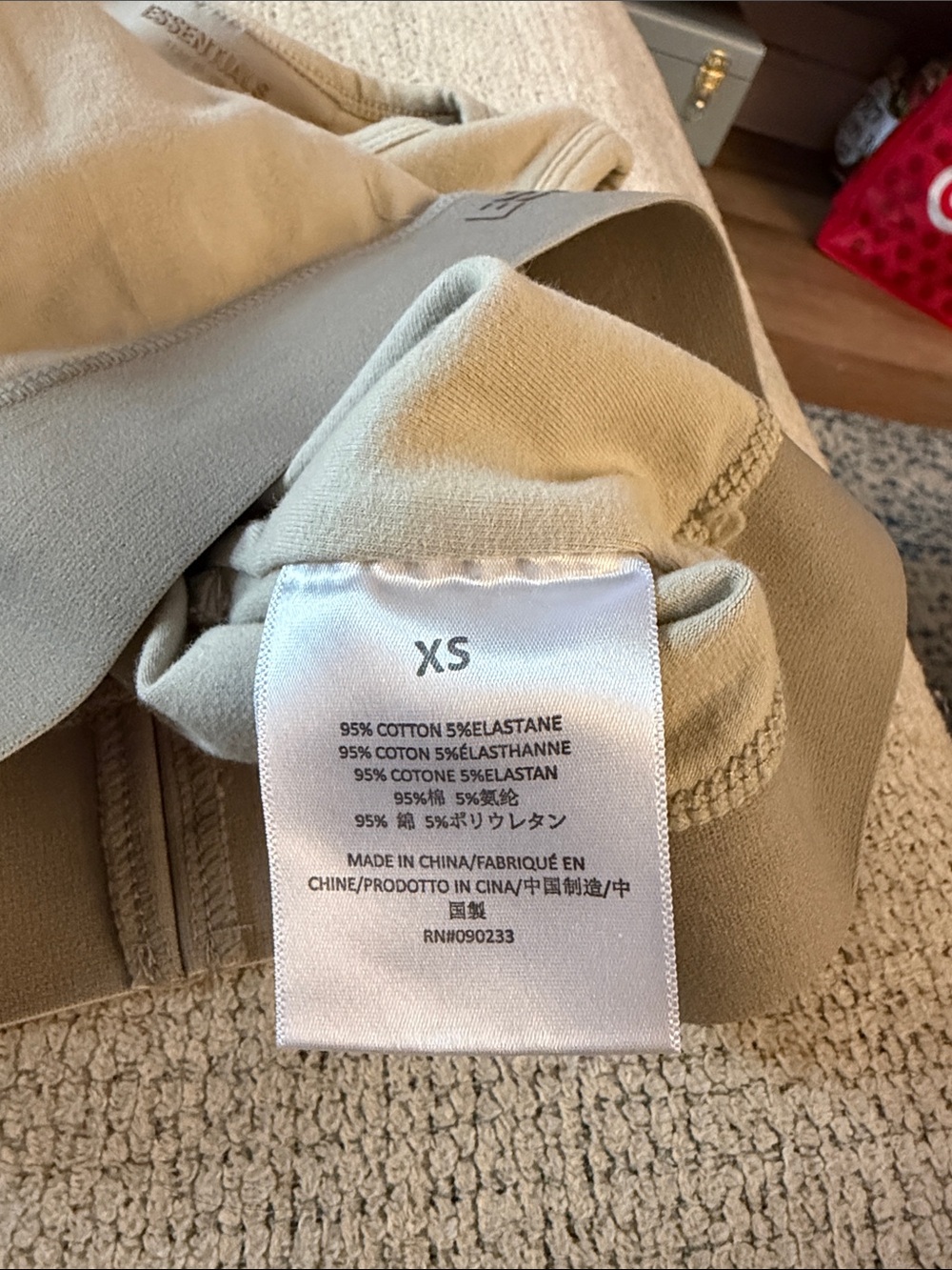 ESSENTIALS Neutral Beige Ribbed Hem Cropped Tank - Picture 7 of 8